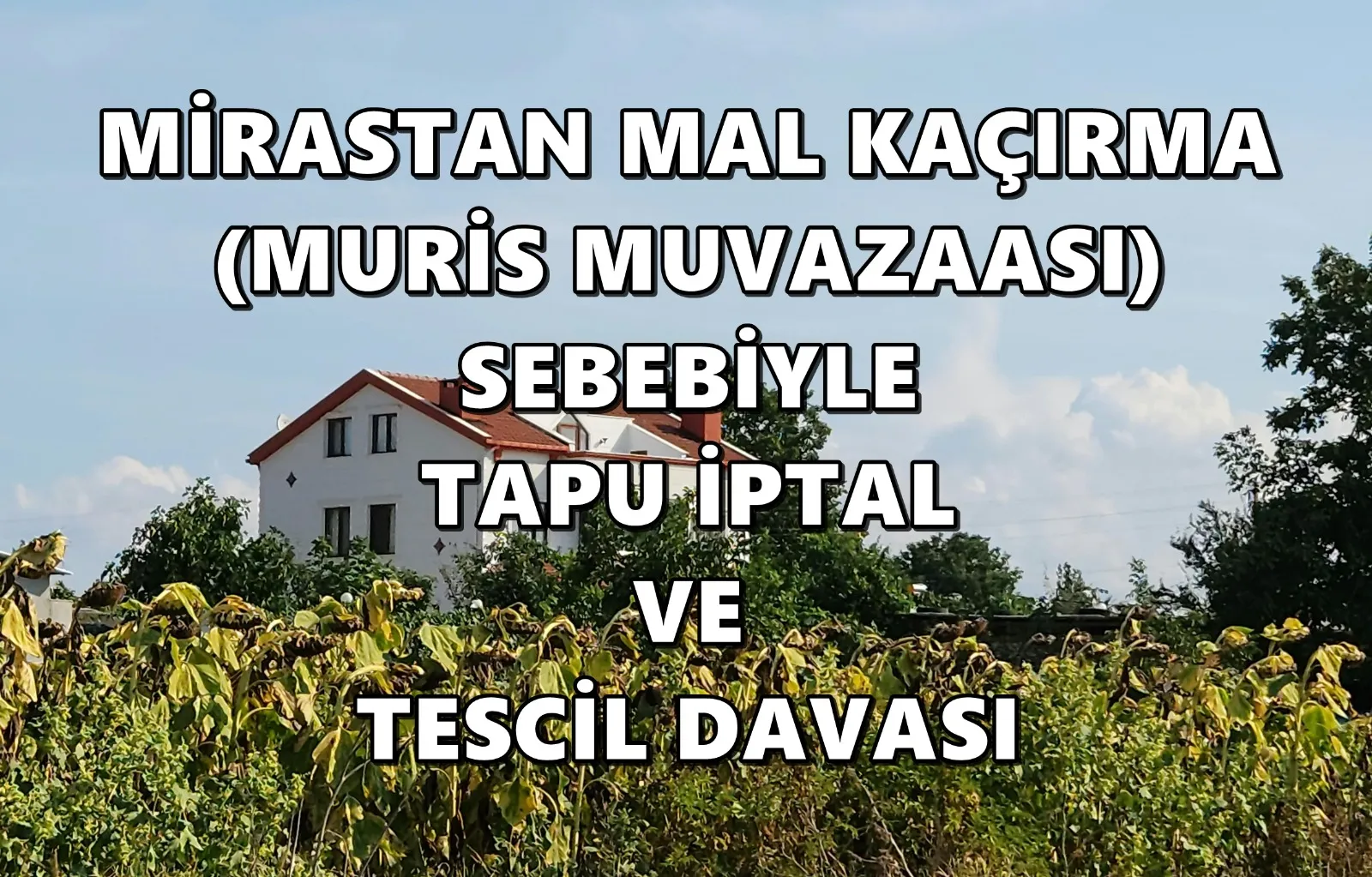 MİRASTAN MAL KAÇIRMA (MURİS MUVAZAASI) SEBEBİYLE TAPU İPTAL VE TESCİL DAVASI
